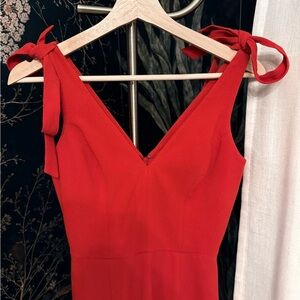 Dress the Population Strapless Red Dress